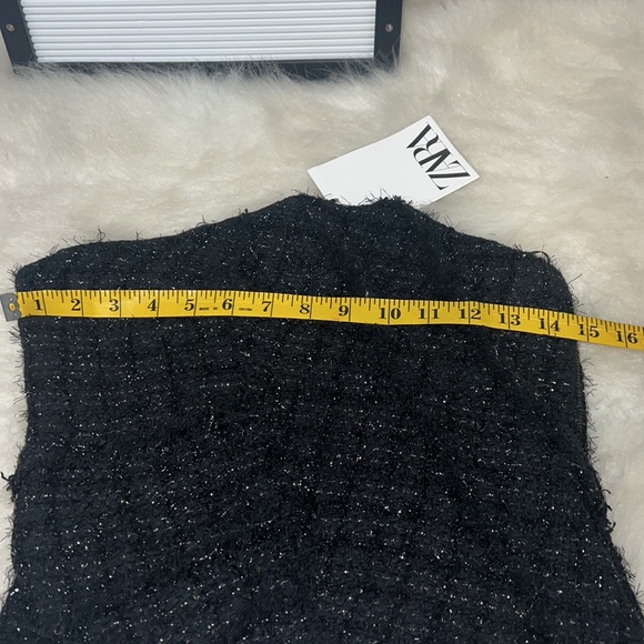 ZARA Limited Edition Black Sparkly Bustier. - Picture 9 of 12